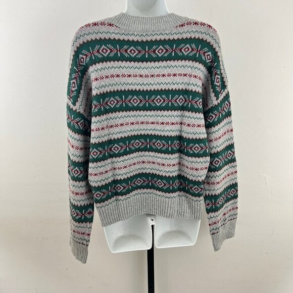 BP Fair Isle Crewneck Sweater Size Large - Picture 6 of 8